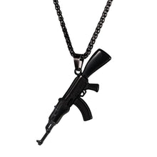 Hip hop Uzi Gun 22 link chain