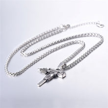 Hip hop Uzi Gun 22 link chain