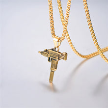 Hip hop Uzi Gun 22 link chain
