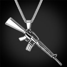 Hip hop Uzi Gun 22 link chain
