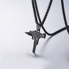 Hip hop Uzi Gun 22 link chain